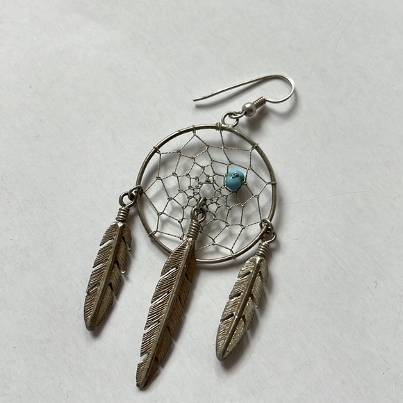 SALE! Boho dream catcher earrings - Picture 5 of 5